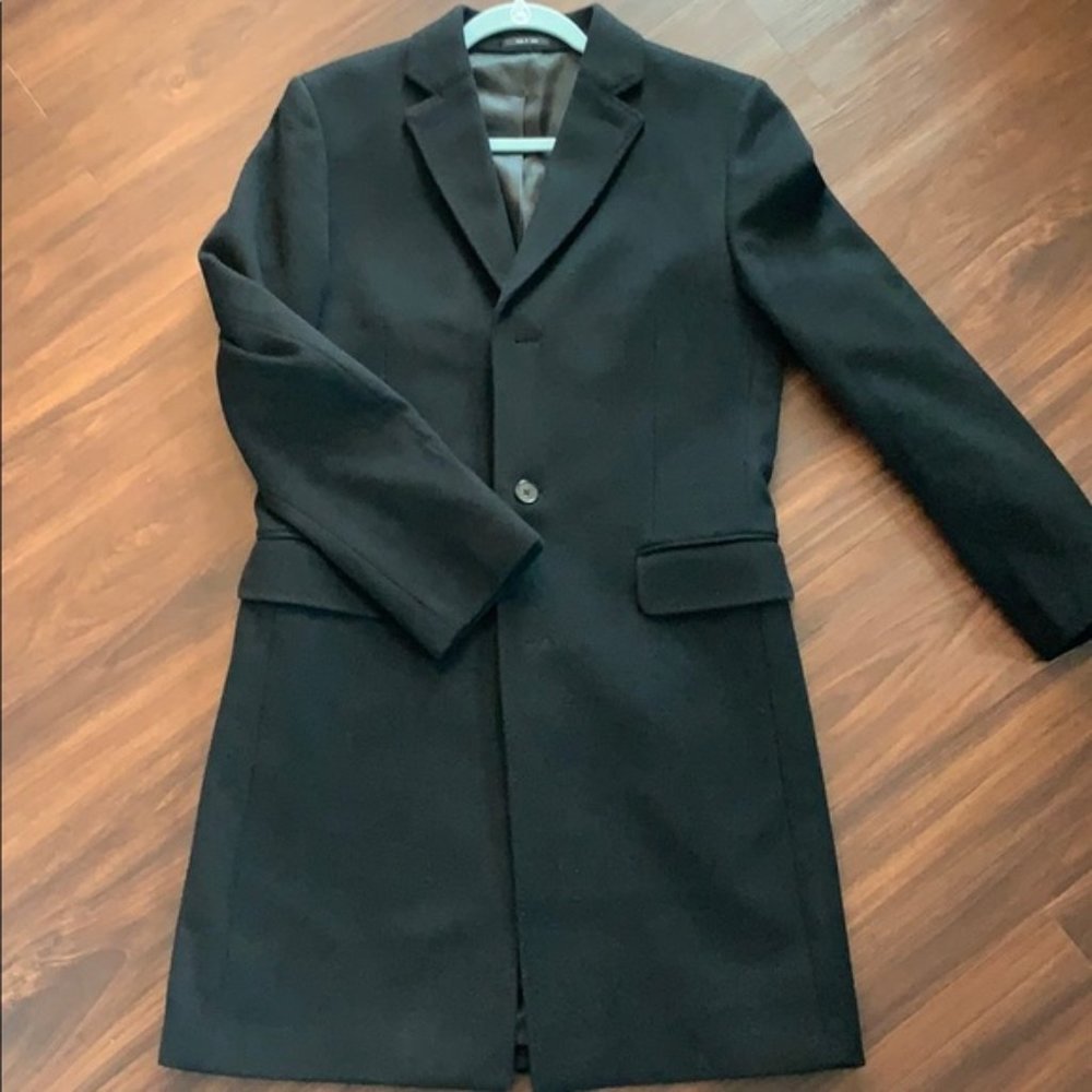 Men’s Wool Black Topcoat by Express